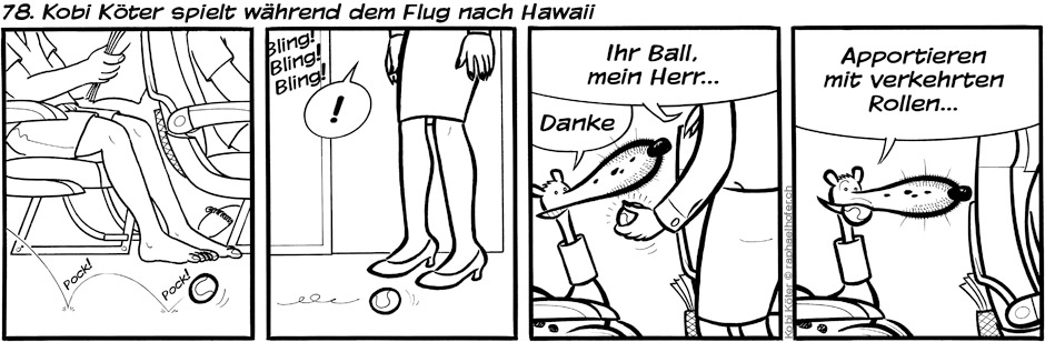 78. Kobi Köter spielt während dem Flug nach Hawaii
