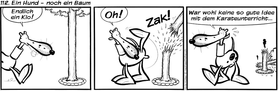 112. Ein Hund - noch ein Baum