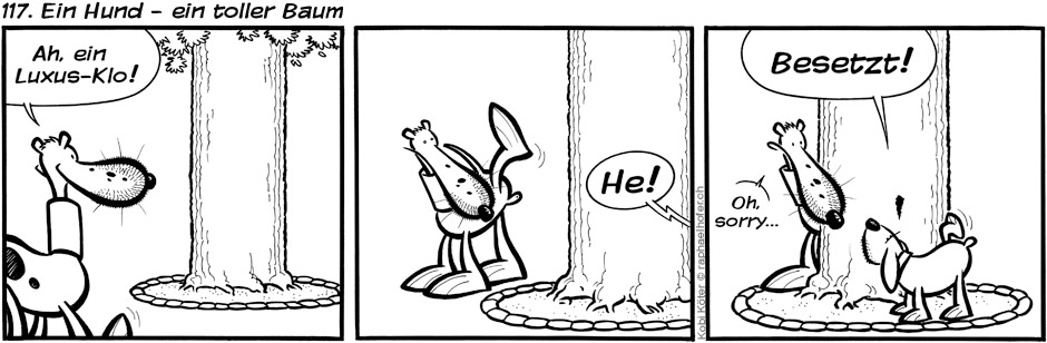 117. Ein Hund - ein toller Baum