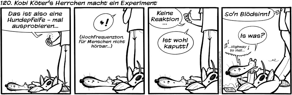 120. Kobi Köter's Herrchen macht ein Experiment